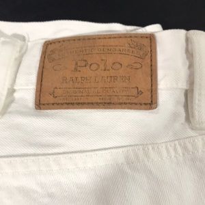 Nice white polo jeans.